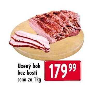 Qanto Uzený bok bez kosti cena za 1kg nabídka
