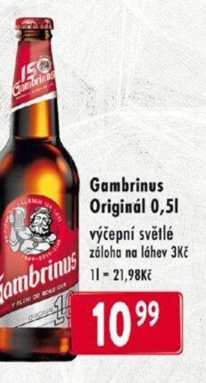 Qanto Gambrinus Originál 0,5L nabídka
