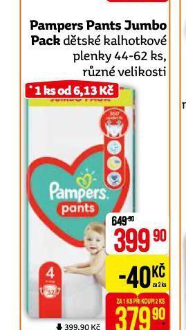 Teta Pampers dětské plenky nabídka