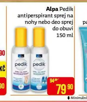 Teta Alpa pedik antiperspirant sprej na nohy, deo sprej do obuvi nabídka