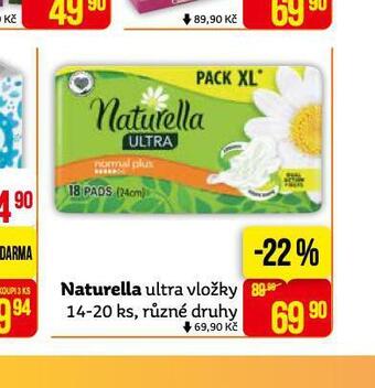 Teta Naturella ultra vložky nabídka