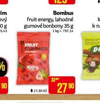 Teta Bombus fruit energy, lahodné gumové bonbony nabídka