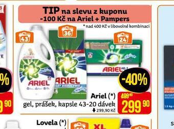 Teta Ariel prací prostředek nabídka