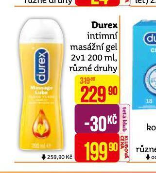 Teta Durex intimní masážní gel nabídka