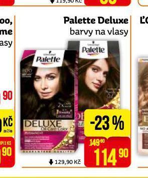 Palette deluxe barvy na vlasy