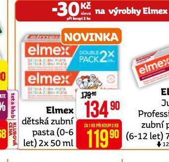 Teta Elmex dětská zubní pasta nabídka