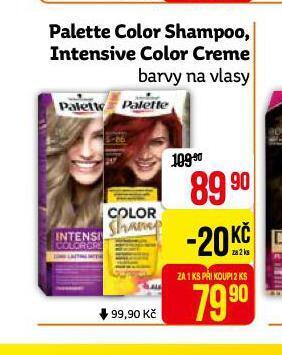 Teta Palette color shampoo, intesive color creme nabídka