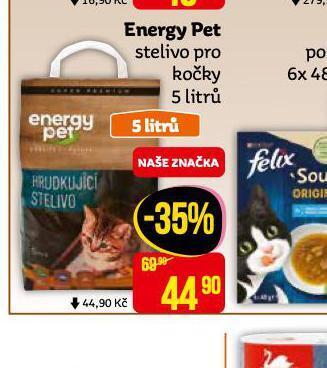 Teta Energy pet stelivo pro kočky nabídka