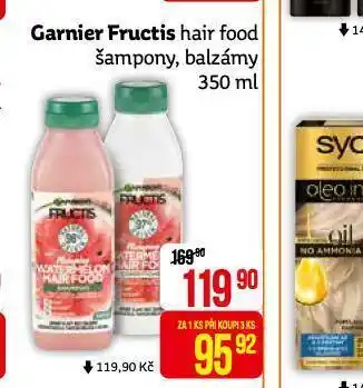 Teta Garnier fructis šampony, balzámy nabídka