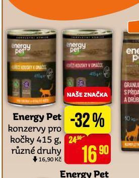 Teta Energy pet konzervy pro kočky nabídka