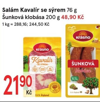 Žabka Salám Kavalír se sýrem 76 g nabídka