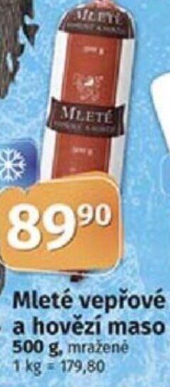 Mleté vepřové a hovězí maso
