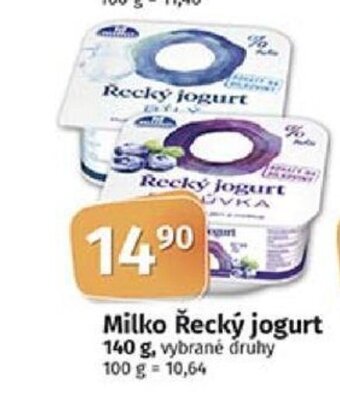 COOP TIP Milko Řecký jogurt 140 g nabídka