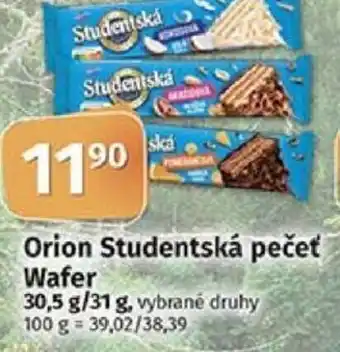 COOP TIP Orion Studentská pečet Wafer nabídka