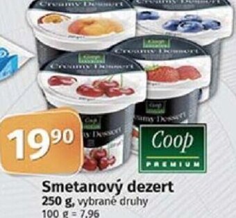 COOP TIP Smetanový dezert 250 g nabídka