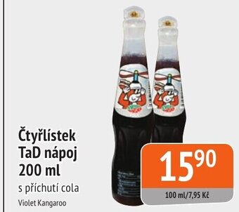 Coop hb Čtyřlístek TaD nápoj 200 ml nabídka