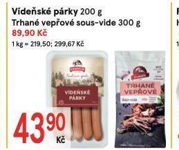 Žabka Vídeňské párky nabídka