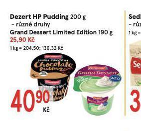 Žabka Grand dessert nabídka