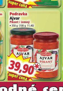 Norma Podravka ajvar nabídka