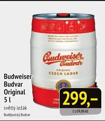 Coop hb Budweiser Budvar Original 5L nabídka