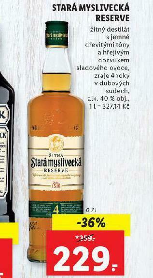 Lidl Stará myslivecká reserve nabídka