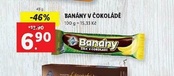 Lidl Banány v čokoládě nabídka