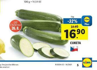 Lidl Cuketa nabídka