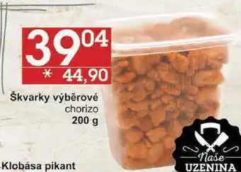 Jip Škvarky výběrové chorizo, 200 g nabídka