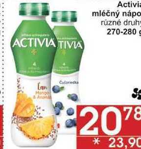 Jip Activia jogurtový nápoj, různé příchutě 310g, nabídka