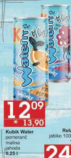 Jip Kubik water pomeranč, 0,25 l nabídka