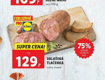 Lidl Valašská tlačenka nabídka