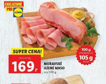 Lidl Moravské uzené maso nabídka