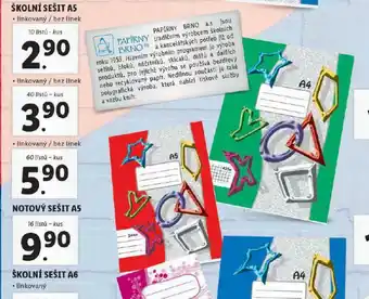 Lidl Školní sešit a5 40 listů nabídka