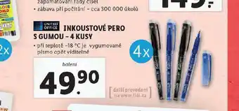 Lidl Inkoustové pero s gumou nabídka