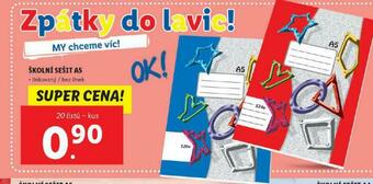 Lidl Školní sešit a5 nabídka