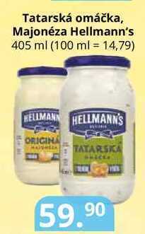 Potraviny CZ Tatarská omáčka, majonéza hellmann's 405 ml nabídka