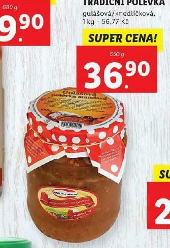 Lidl Tradiční polévka nabídka