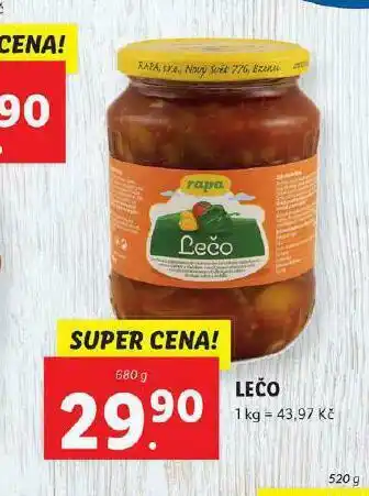 Lidl Lečo nabídka