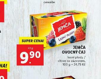 Lidl Jemča ovocný čaj nabídka
