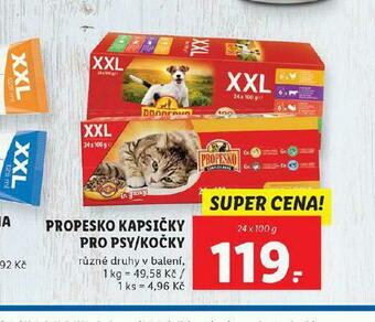 Lidl Propesko kapsičky pro kočky nabídka