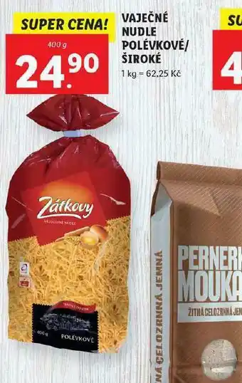 Lidl Vaječné nudle polévkové / široké nabídka