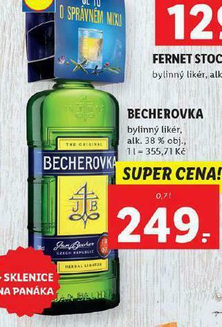 Lidl Becherovka nabídka