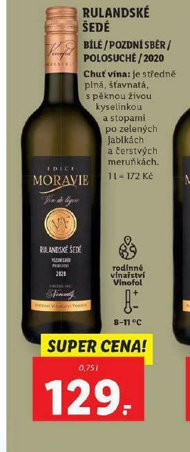 Lidl Rulandské šedé nabídka