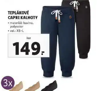 Lidl Teplákové capri kalhoty nabídka