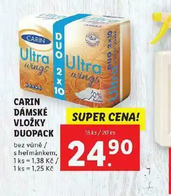Carin dámské vloýžky duopack