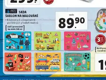 Lidl Sada šablon na malování nabídka