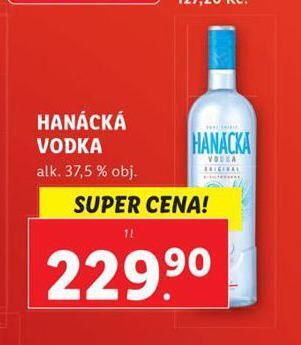 Lidl Hanácká vodka nabídka