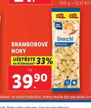 Lidl Bramborové noky nabídka