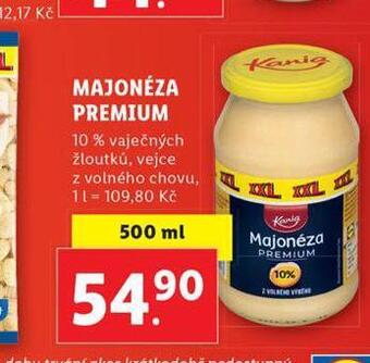 Lidl Majonéza premium nabídka