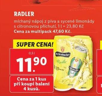 Lidl Radler nabídka